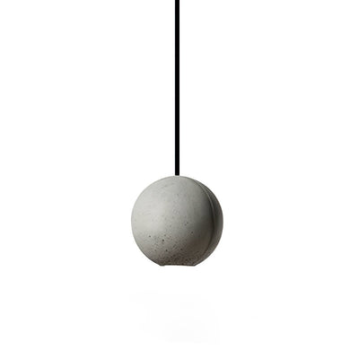 Umi Pendant Lamp Concrete Sphere Moon Minimalist