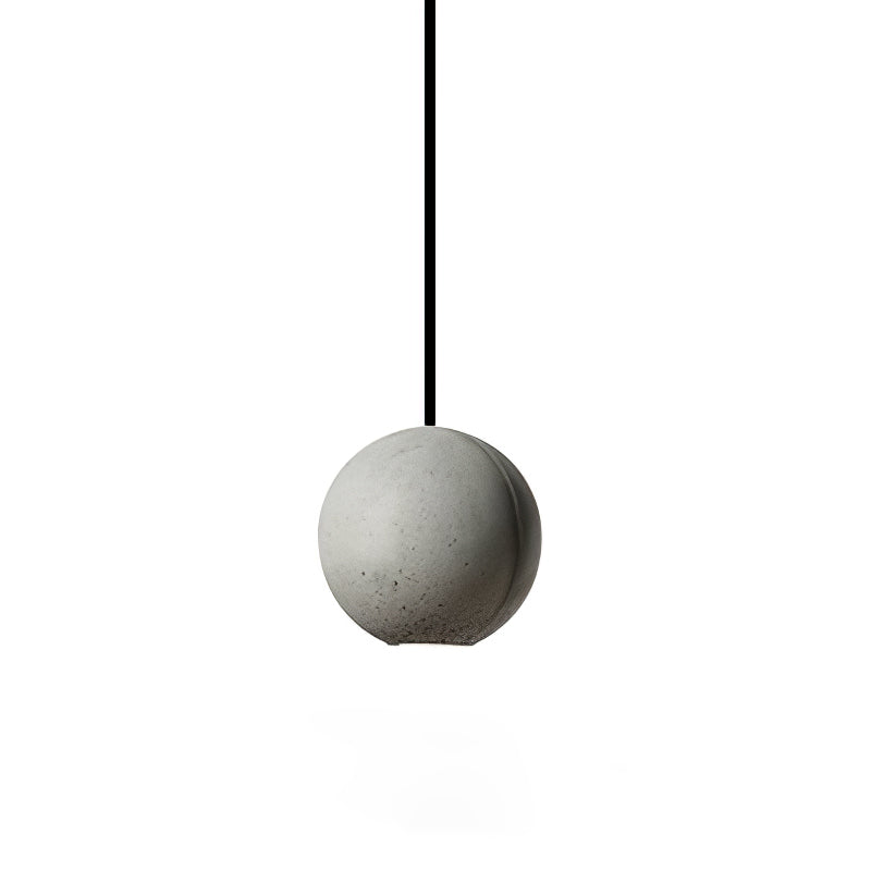 Umi Pendant Lamp Concrete Sphere Moon Minimalist