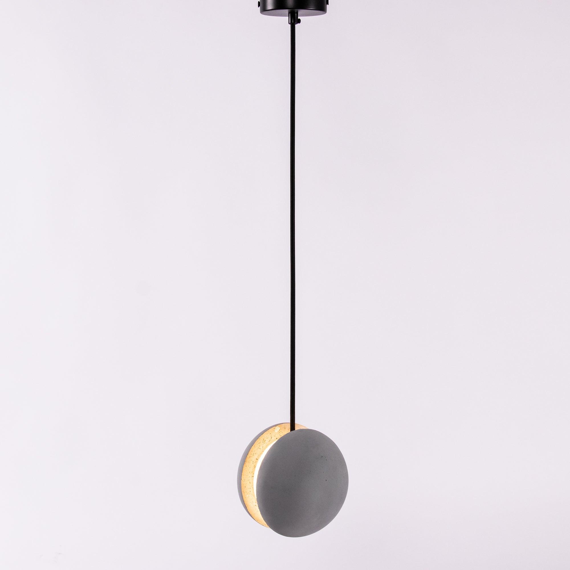Umi Pendant Lamp Concrete Sphere Moon Minimalist