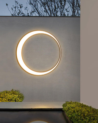 Zathee Circular LED Outdoor Wall Light - Neutral Decor