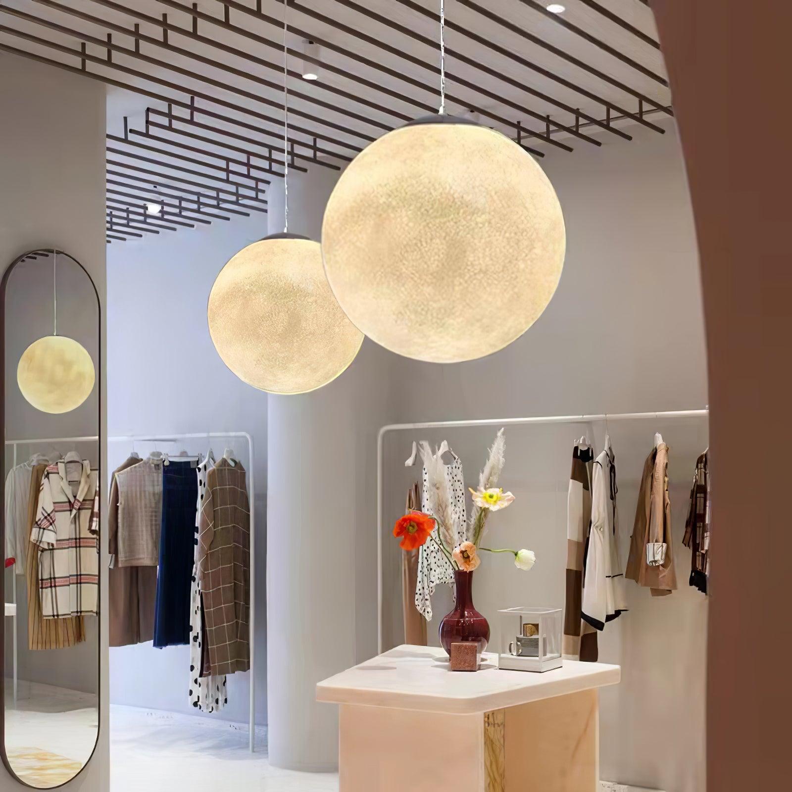 Miralaine Pendant Lamp Moon Shaped for Living Room