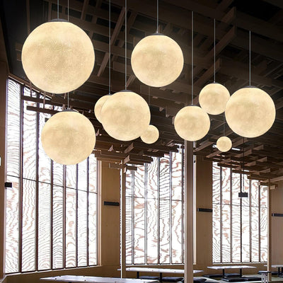 Miralaine Pendant Lamp Moon Shaped for Living Room