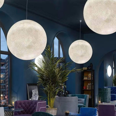 Miralaine Pendant Lamp Moon Shaped for Living Room