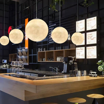 Miralaine Pendant Lamp Moon Shaped for Living Room