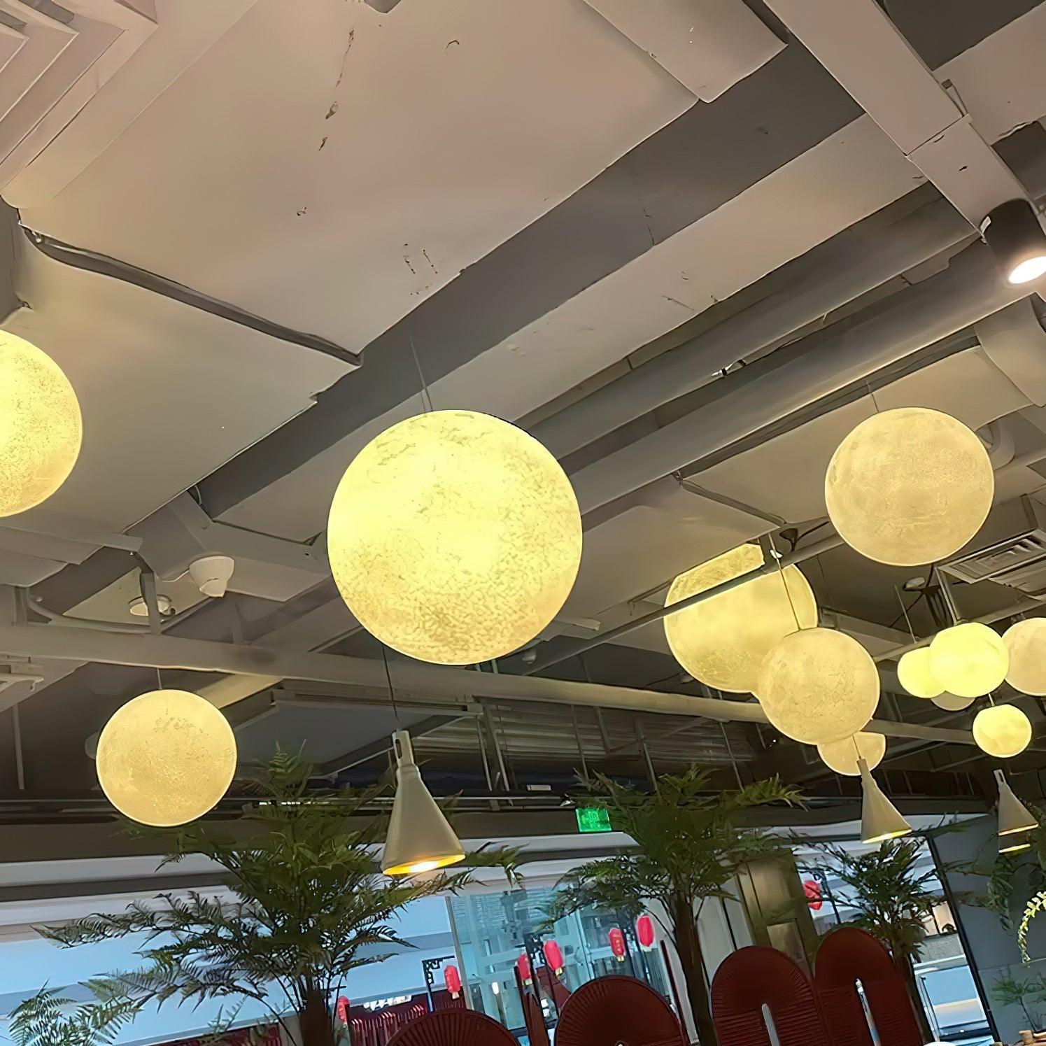 Miralaine Pendant Lamp Moon Shaped for Living Room
