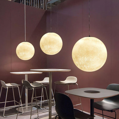 Miralaine Pendant Lamp Moon Shaped for Living Room