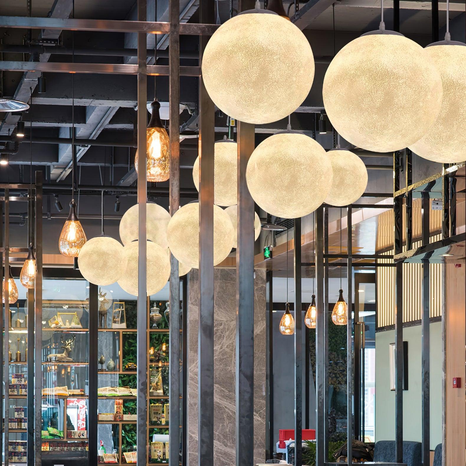 Miralaine Pendant Lamp Moon Shaped for Living Room