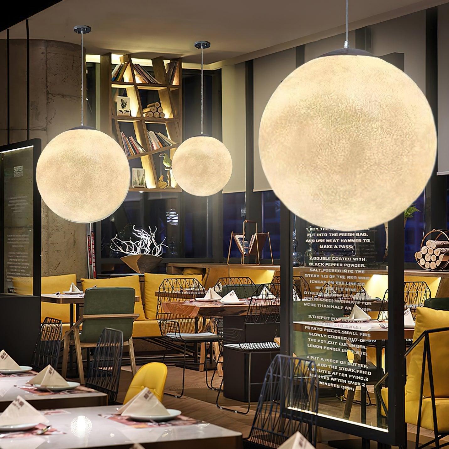Miralaine Pendant Lamp Moon Shaped for Living Room