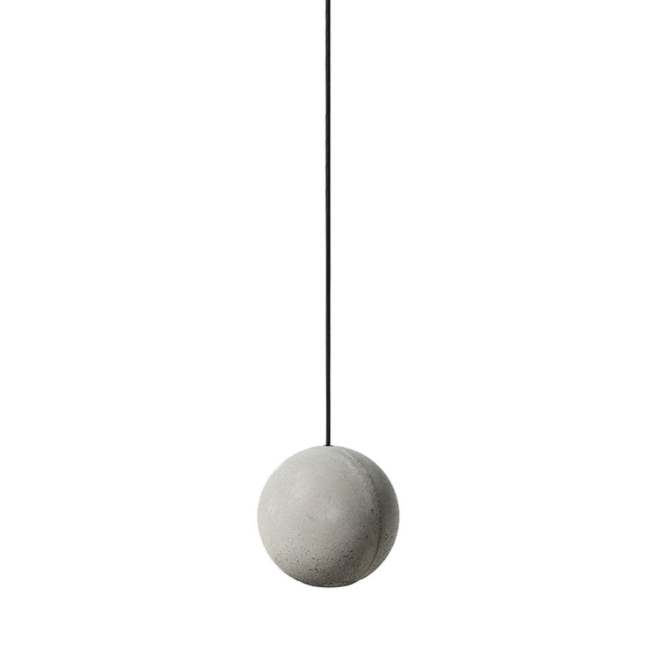 Umi Pendant Lamp Concrete Sphere Moon Minimalist