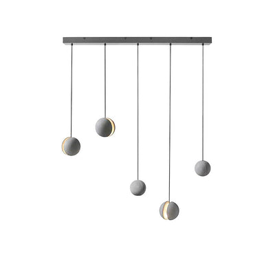 Umi Pendant Lamp Concrete Sphere Moon Minimalist