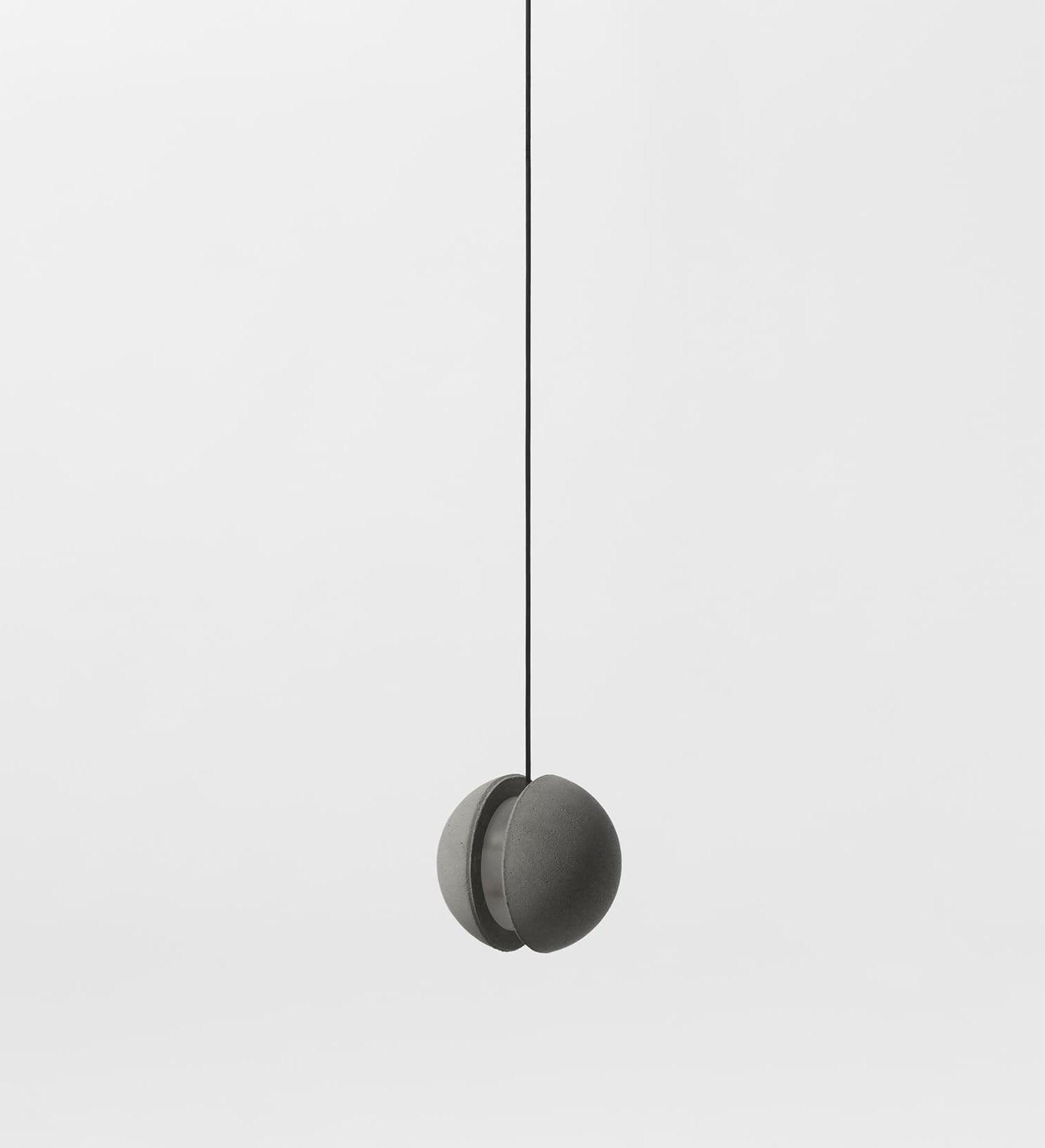 Umi Pendant Lamp Concrete Sphere Moon Minimalist