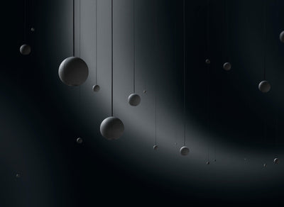 Umi Pendant Lamp Concrete Sphere Moon Minimalist