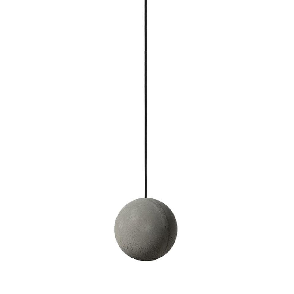 Umi Pendant Lamp Concrete Sphere Moon Minimalist