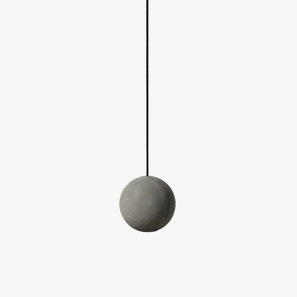 Umi Pendant Lamp Concrete Sphere Moon Minimalist