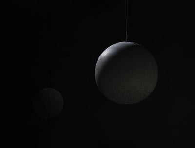 Umi Pendant Lamp Concrete Sphere Moon Minimalist