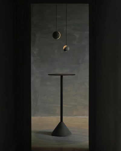 Umi Pendant Lamp Concrete Sphere Moon Minimalist