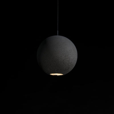 Umi Pendant Lamp Concrete Sphere Moon Minimalist