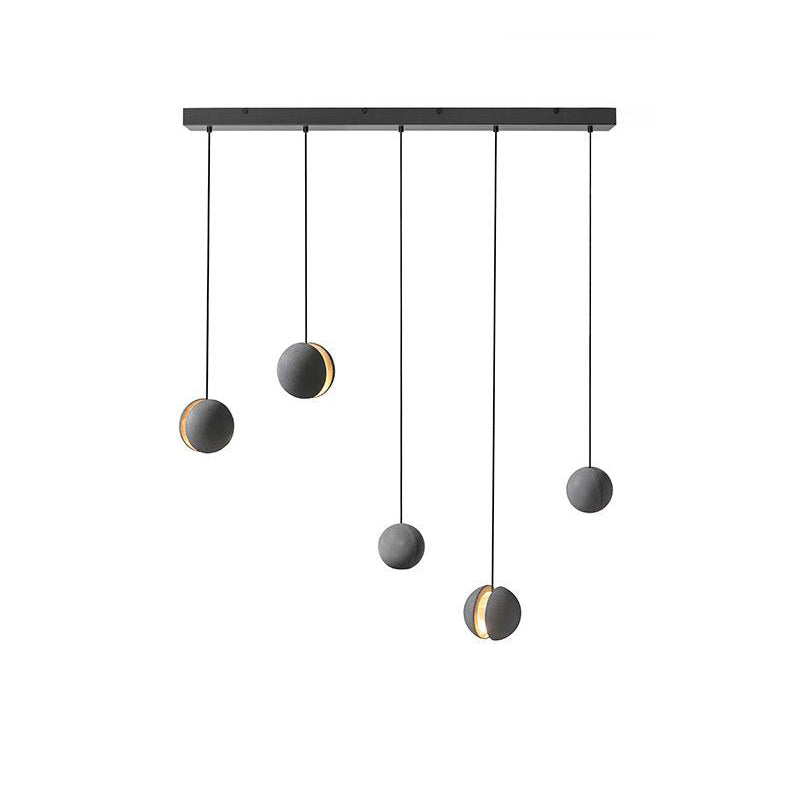 Umi Pendant Lamp Concrete Sphere Moon Minimalist