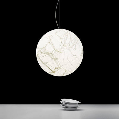 Globe Minimalist Silk Pendant Lamp