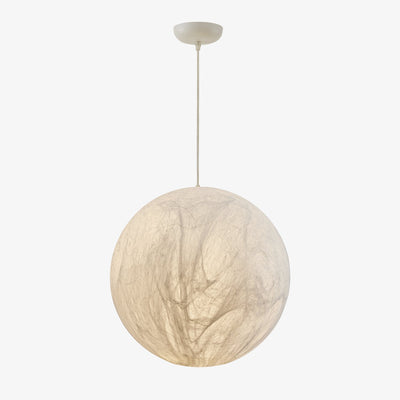 Globe Minimalist Silk Pendant Lamp