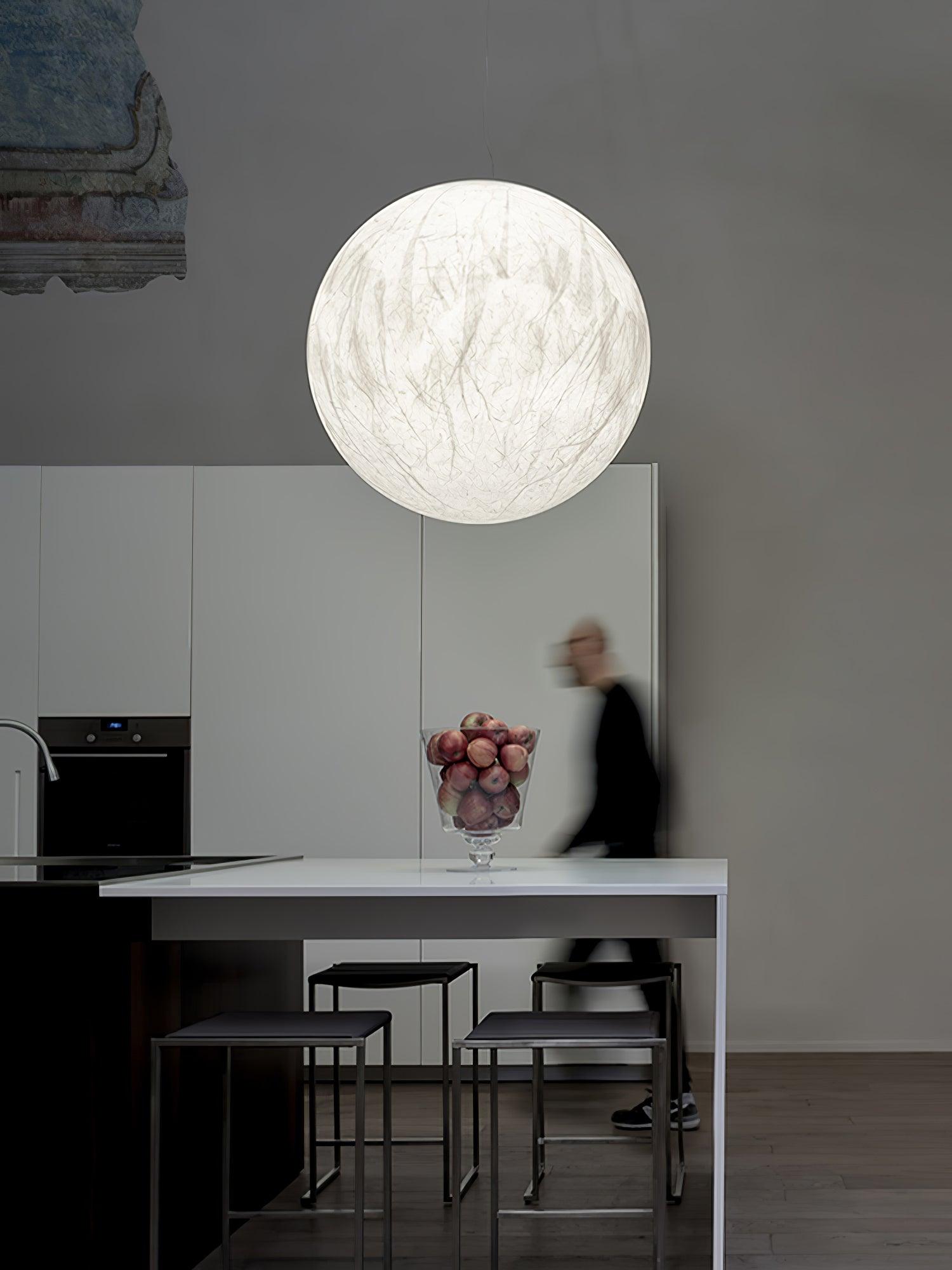 Globe Minimalist Silk Pendant Lamp