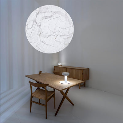 Globe Minimalist Silk Pendant Lamp