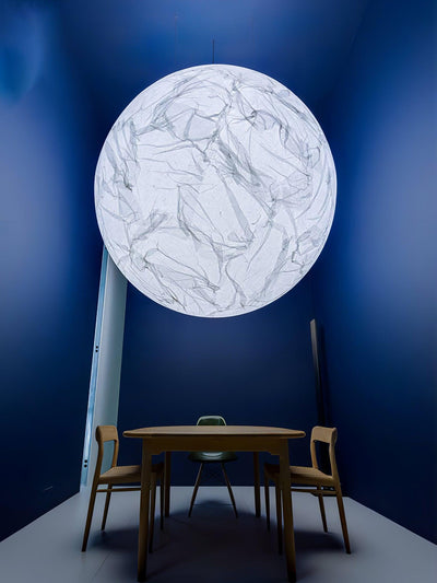 Globe Minimalist Silk Pendant Lamp