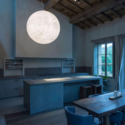 Globe Minimalist Silk Pendant Lamp