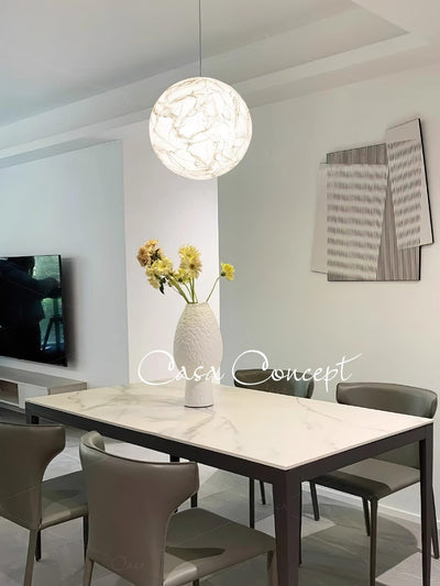 Globe Minimalist Silk Pendant Lamp