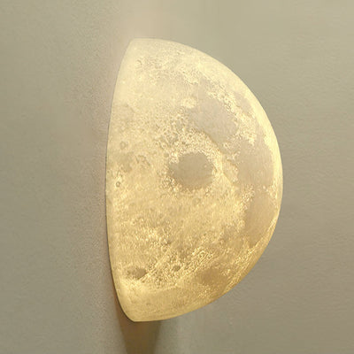 Olsolan Nordic Art Moon 3D Plastic Wall Lamp