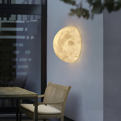 Olsolan Nordic Art Moon 3D Plastic Wall Lamp