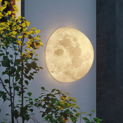 Olsolan Nordic Art Moon 3D Plastic Wall Lamp