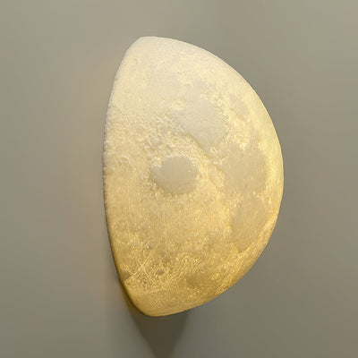 Olsolan Nordic Art Moon 3D Plastic Wall Lamp