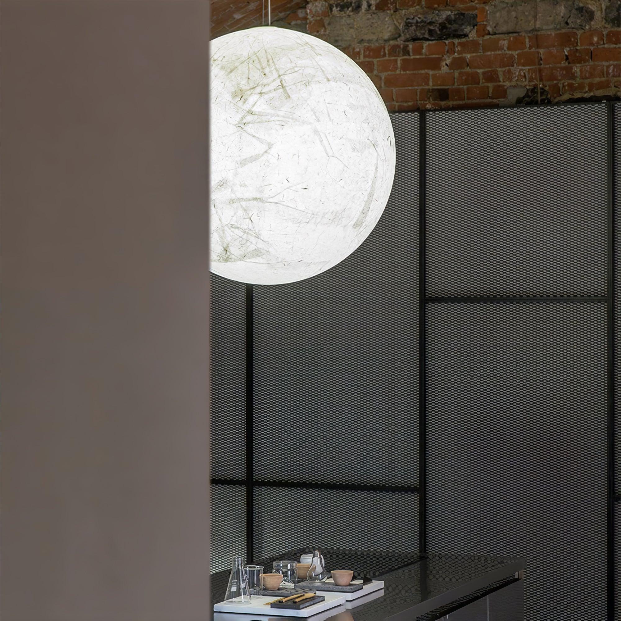 Globe Minimalist Silk Pendant Lamp