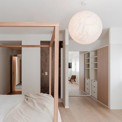 Globe Minimalist Silk Pendant Lamp