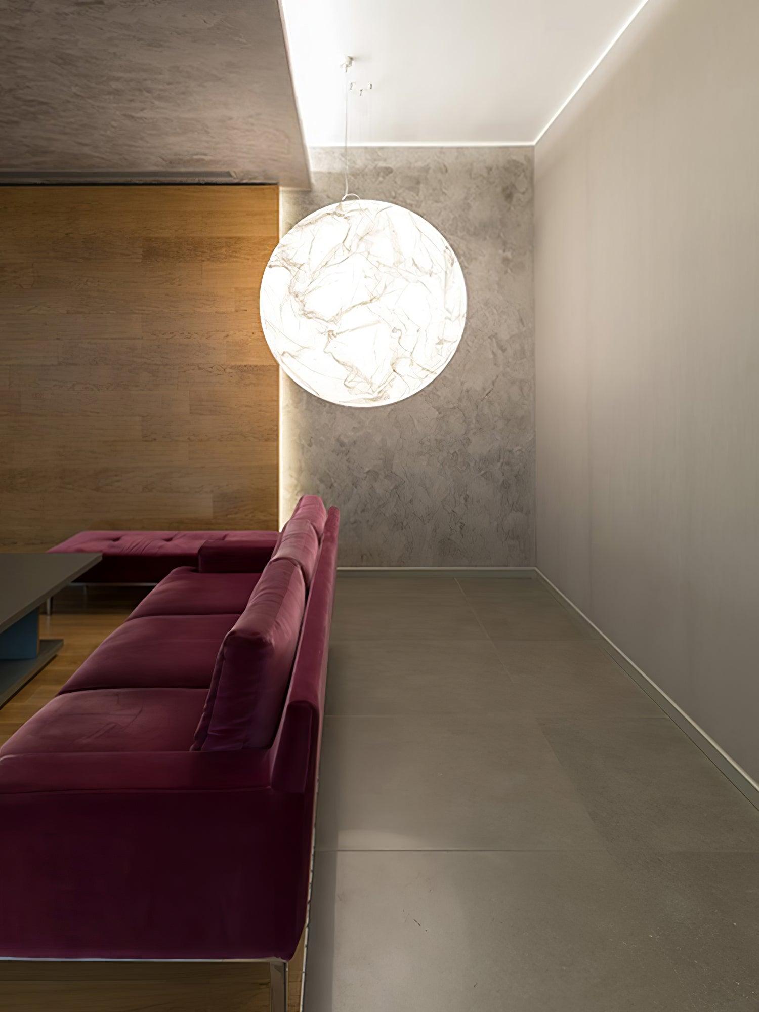 Globe Minimalist Silk Pendant Lamp