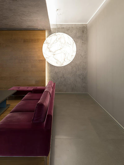 Globe Minimalist Silk Pendant Lamp