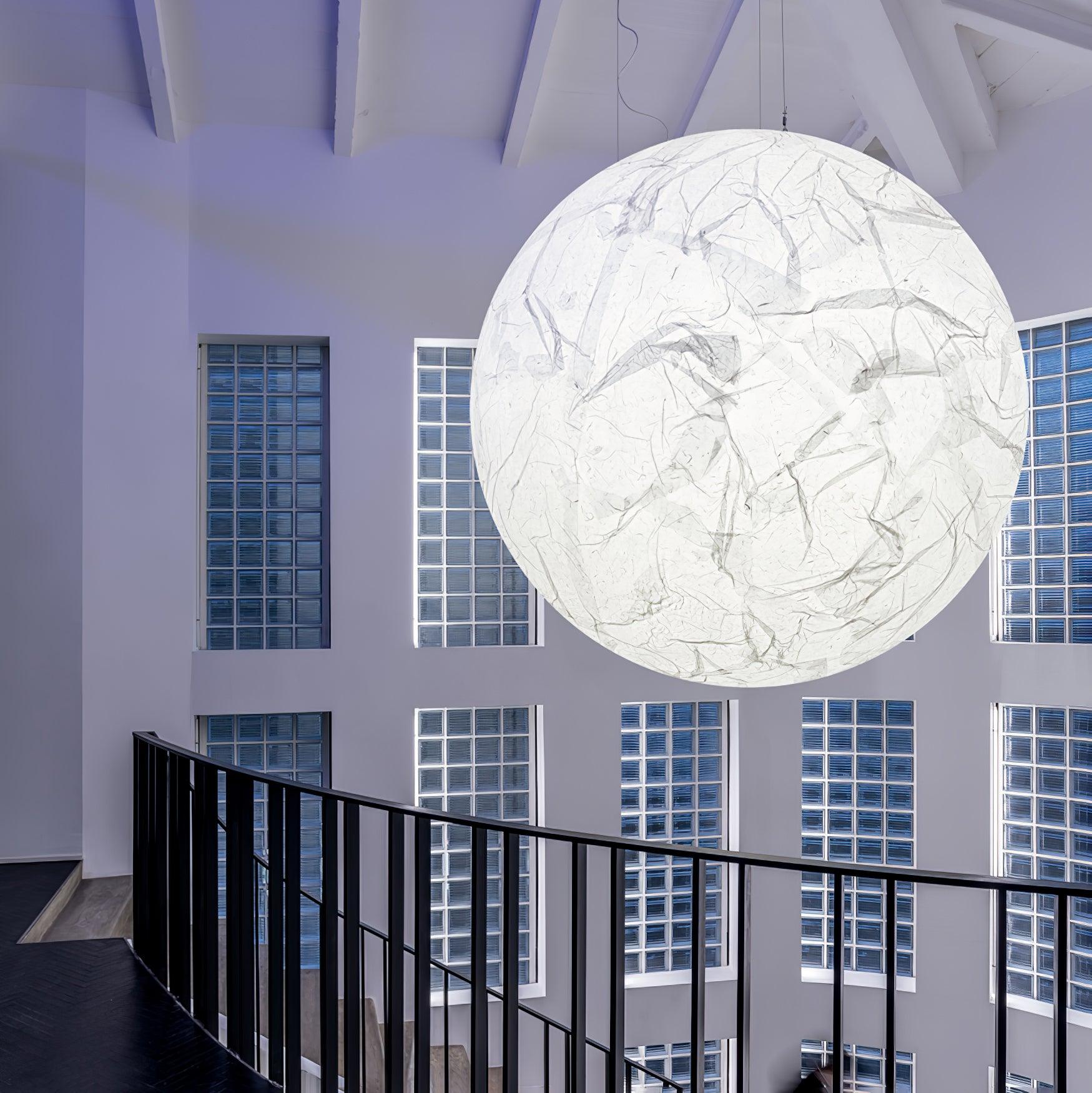 Globe Minimalist Silk Pendant Lamp