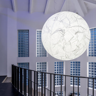Globe Minimalist Silk Pendant Lamp