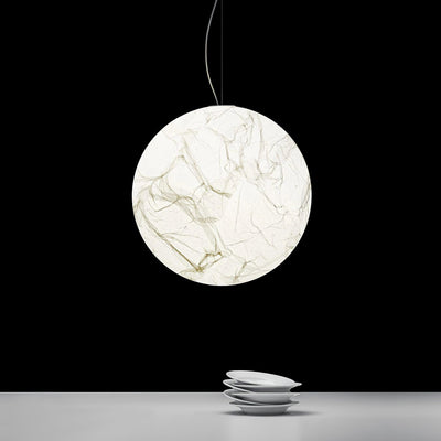 Globe Minimalist Silk Pendant Lamp