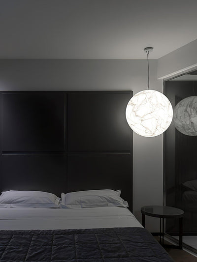 Globe Minimalist Silk Pendant Lamp