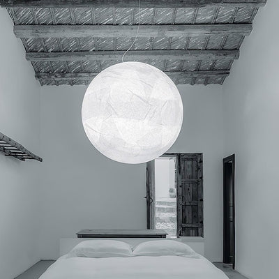 Globe Minimalist Silk Pendant Lamp