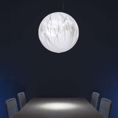 Globe Minimalist Silk Pendant Lamp
