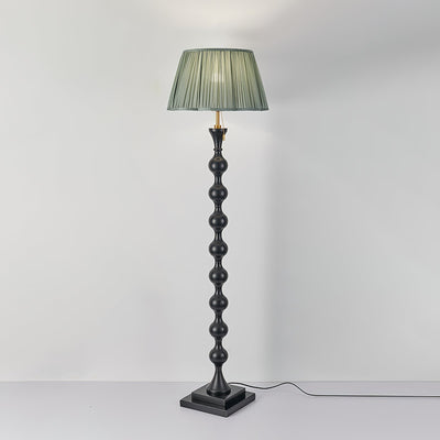 Celon Wood Fabric Vintage Floor Lamp - Neutral Decor