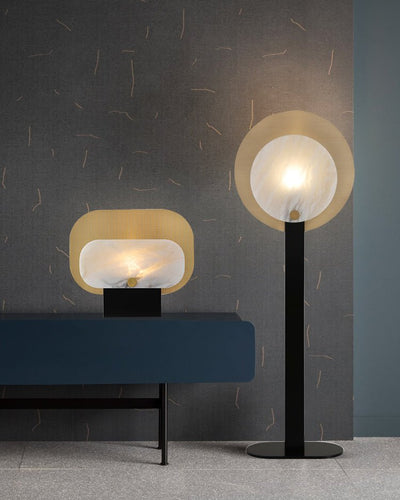 Mosaic Elegance Alabaster Table Lamp