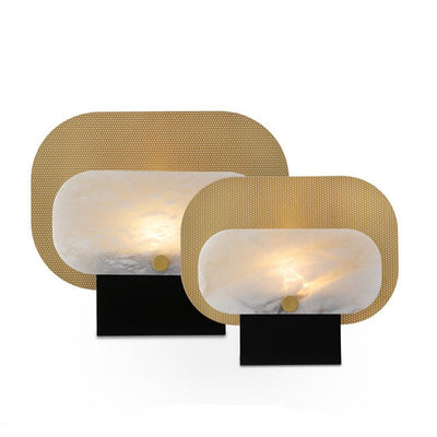 Mosaic Elegance Alabaster Table Lamp