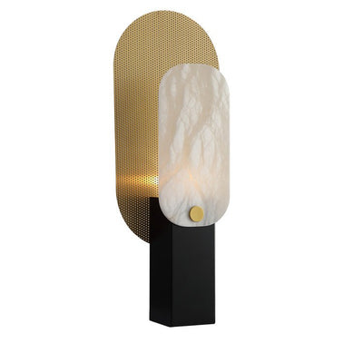 Mosaic Elegance Alabaster Table Lamp