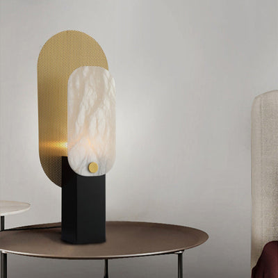 Mosaic Elegance Alabaster Table Lamp