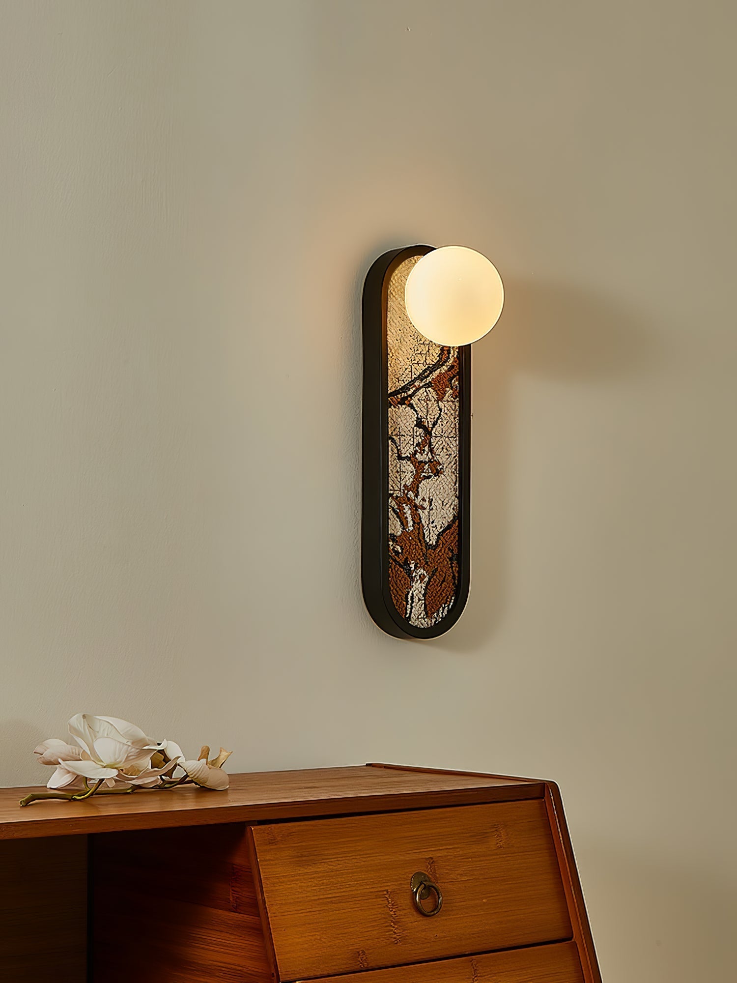 Uzorus Premium Nordic Art Fabric Wall Light