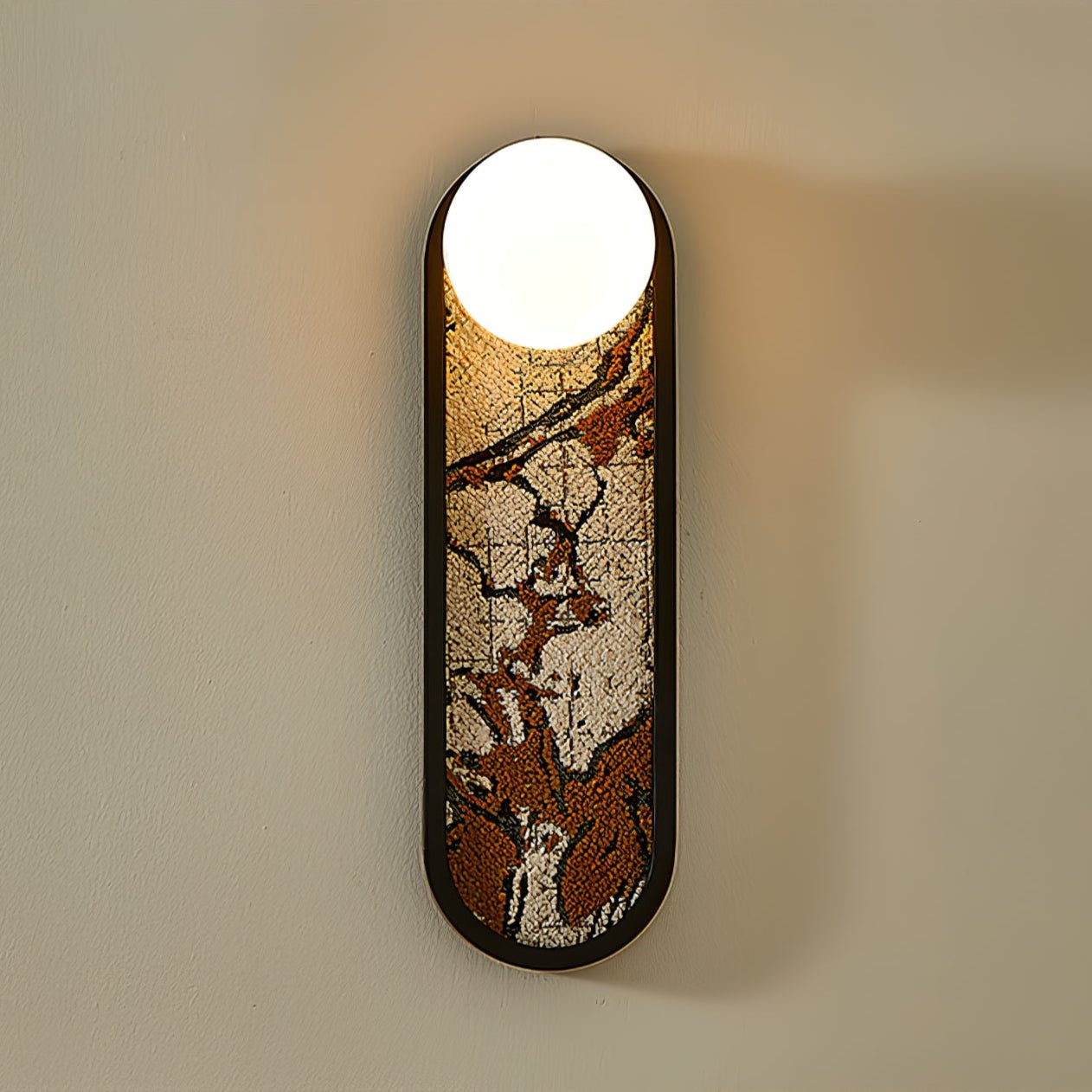 Uzorus Premium Nordic Art Fabric Wall Light